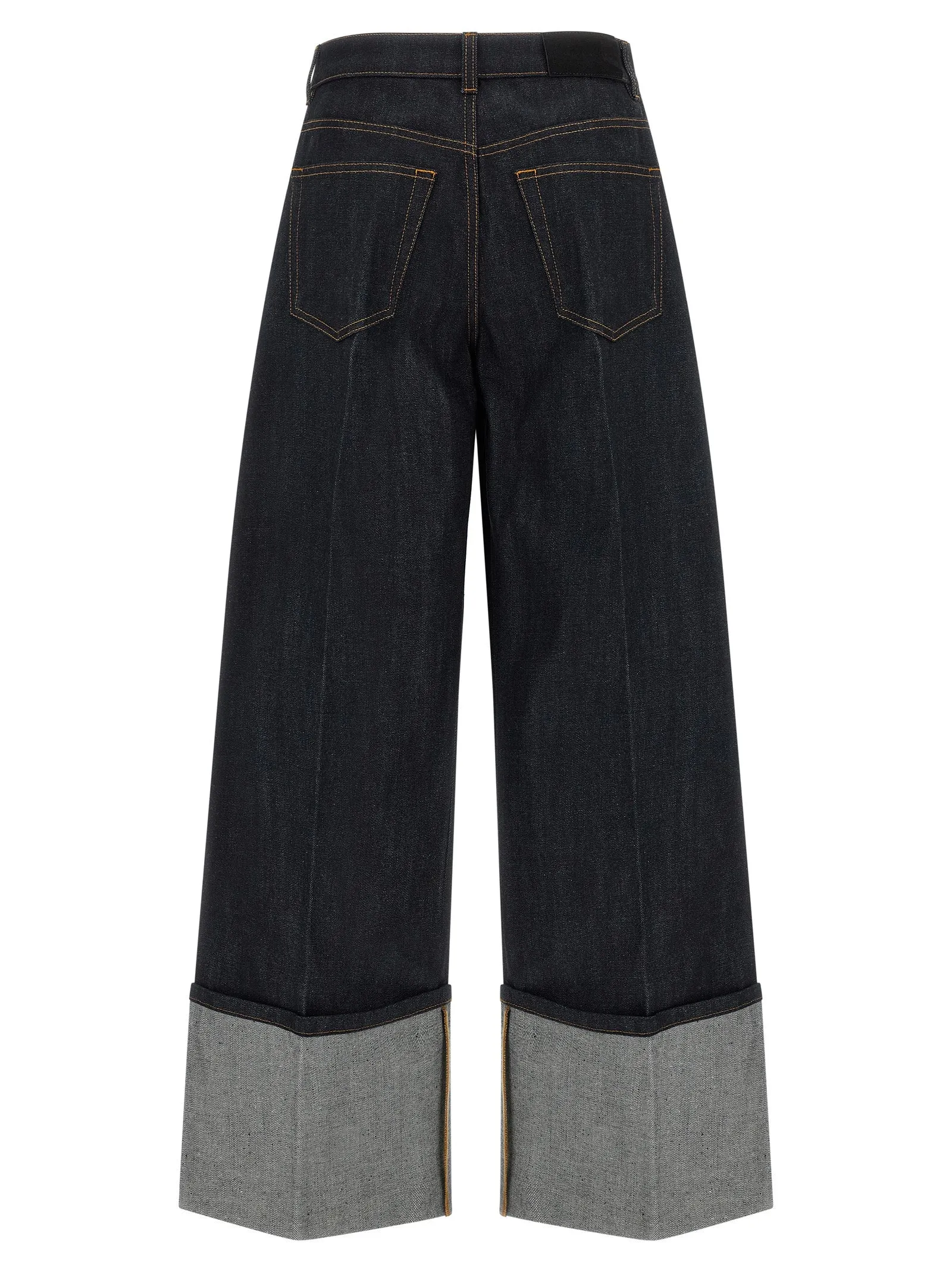 Turn Up Jeans Blue sold by Wanan Luxury product image thumbnail 2