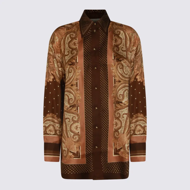Shirts Caramel Paisley made by Zimmermann