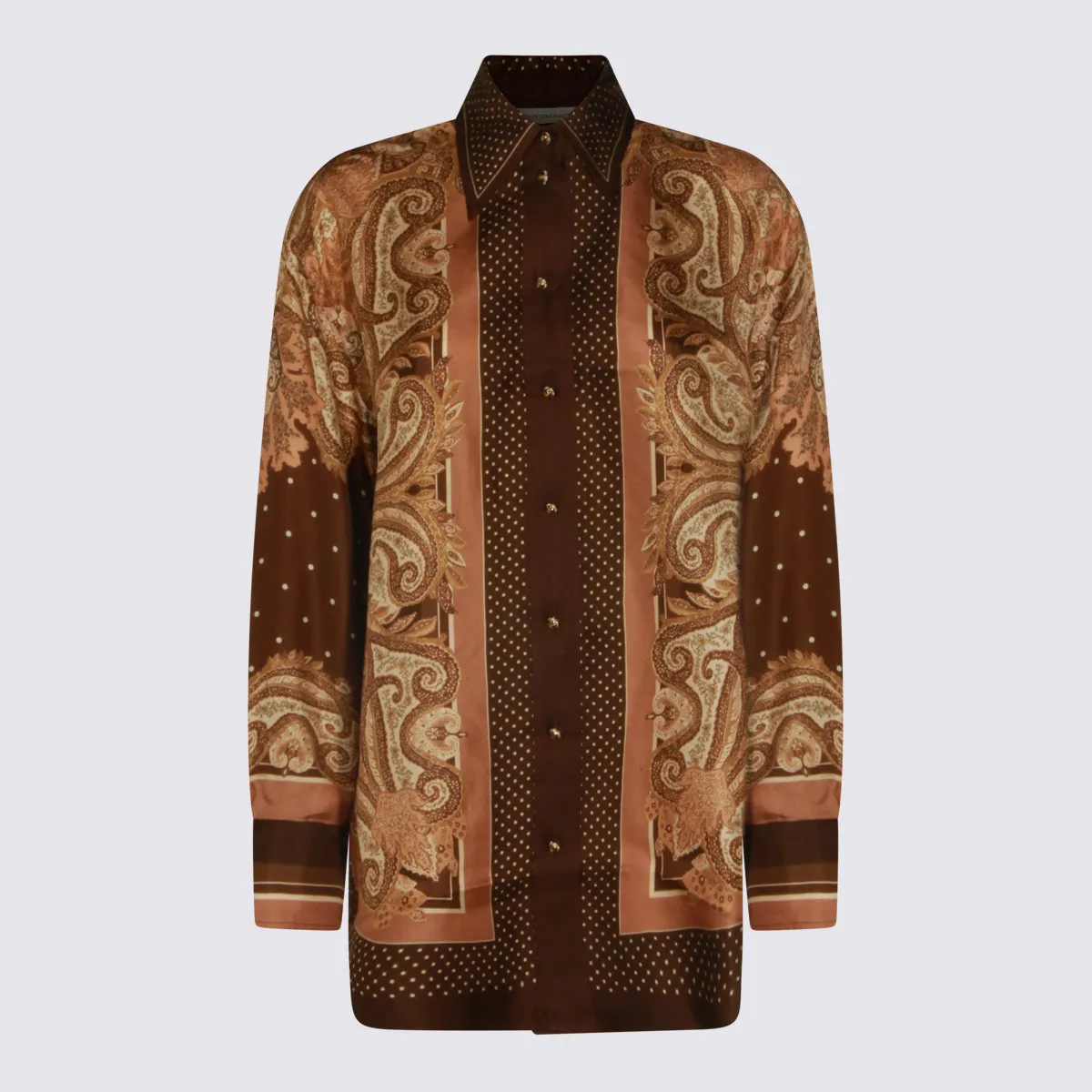 Shirts Caramel Paisley sold by Wanan Luxury