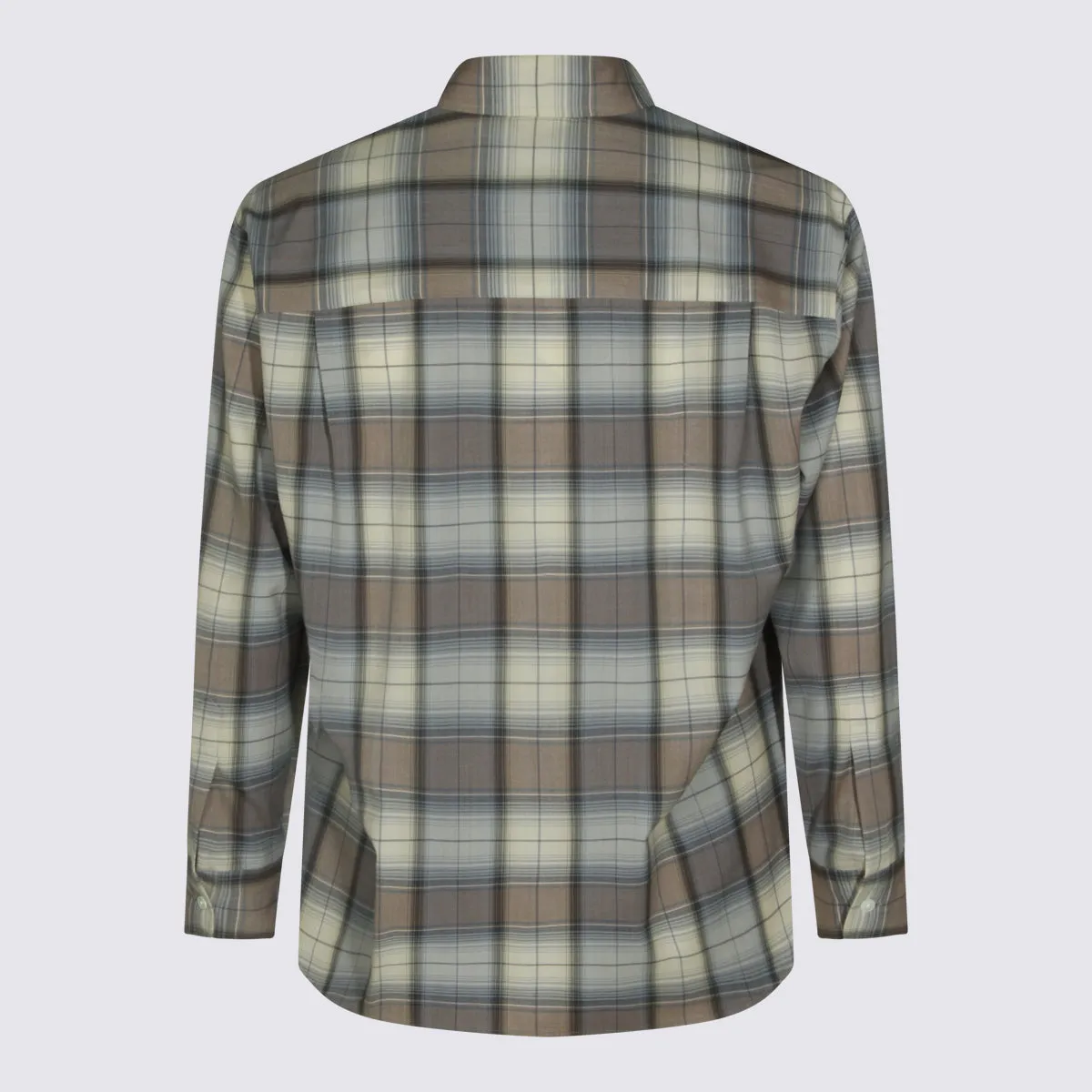 Shirts Blue Gray Check sold by Wanan Luxury product image thumbnail 2