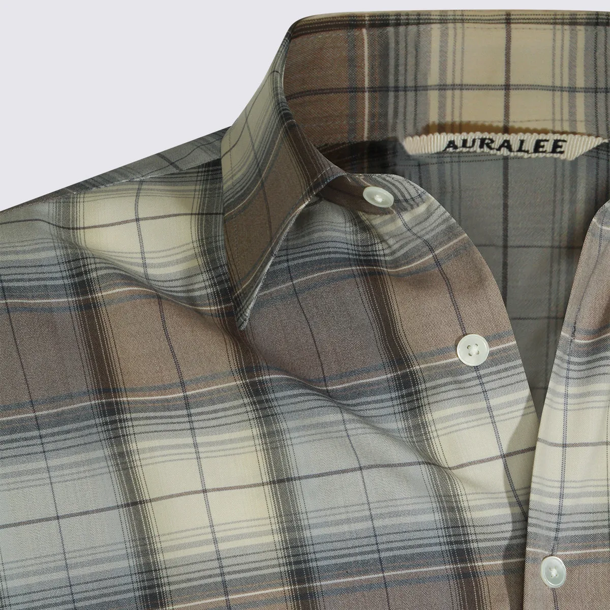 Shirts Blue Gray Check sold by Wanan Luxury product image thumbnail 3