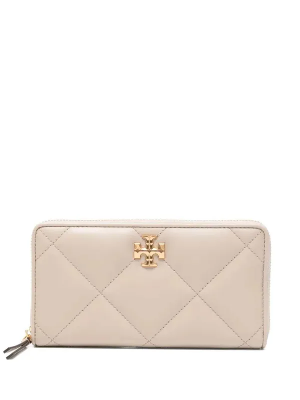 Kira Quilted Leather Wallet made by Tory Burch