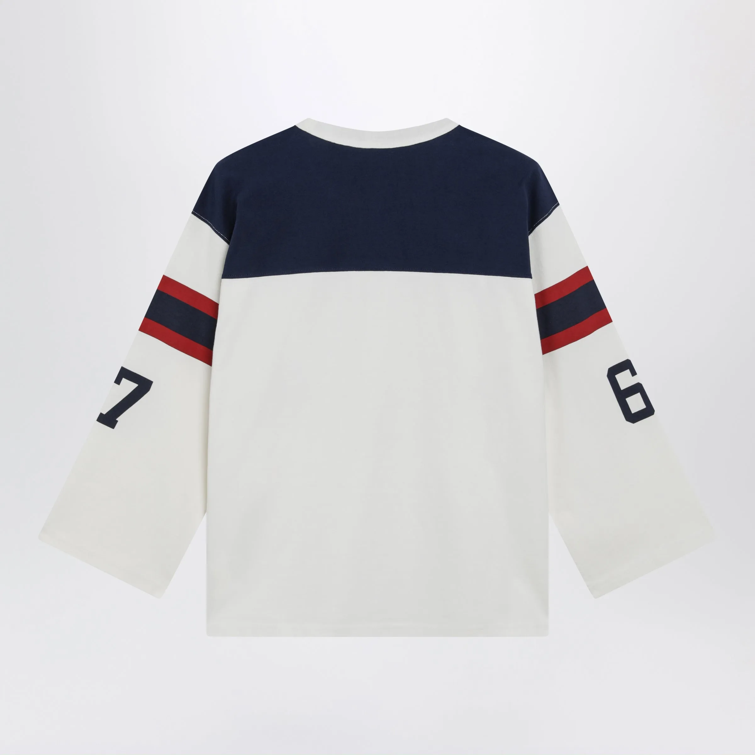 Polo Bear Oversized Cotton T-Shirt In White/Navy sold by Wanan Luxury product image thumbnail 2