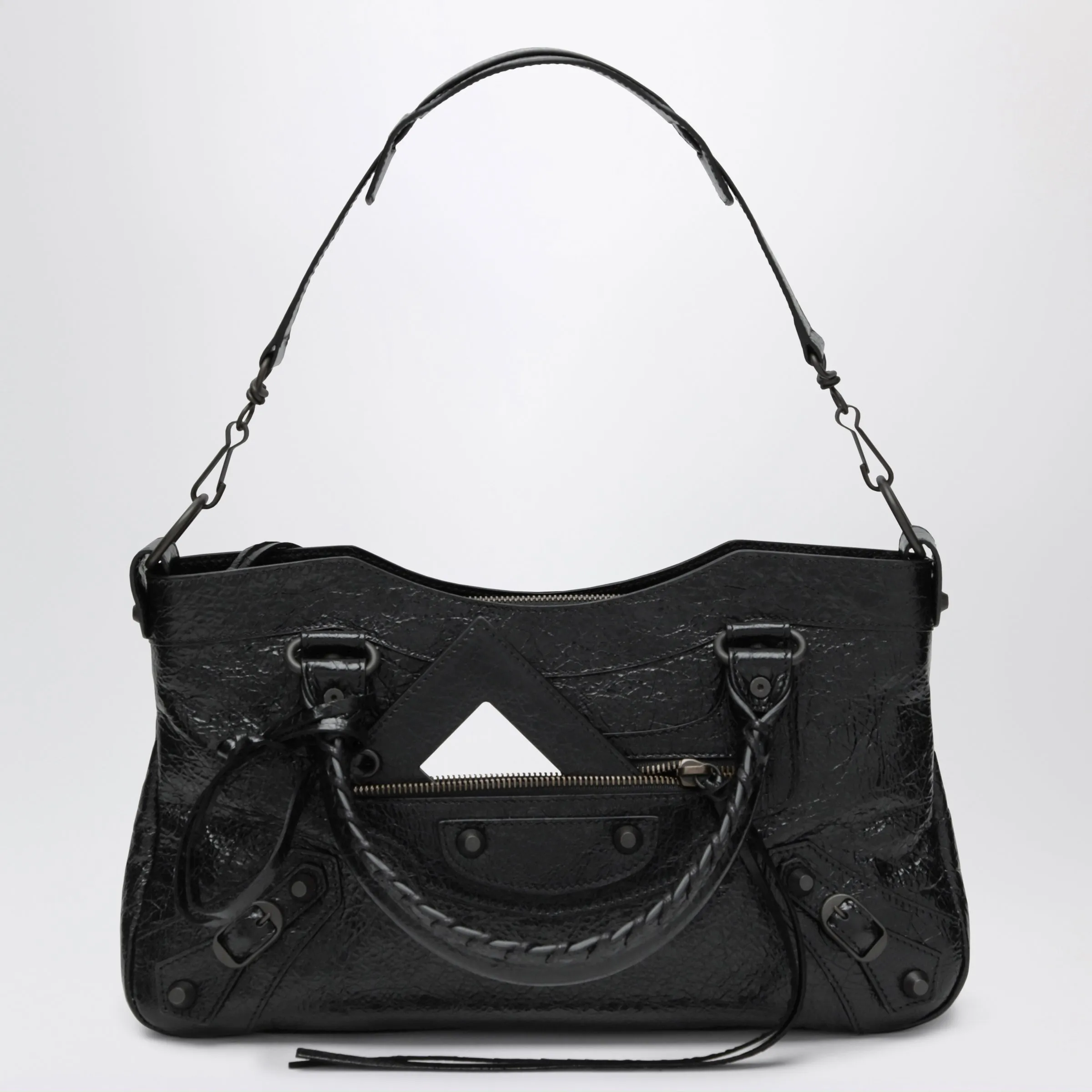 Le City First Lambskin Leather Handbag In Black sold by Wanan Luxury