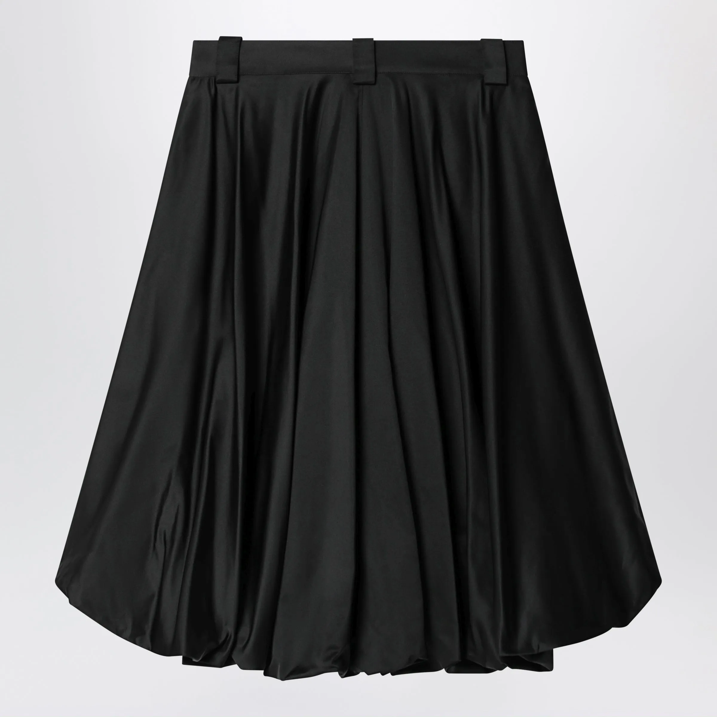 Black Balloon Skirt In Silk Blend sold by Wanan Luxury product image thumbnail 2