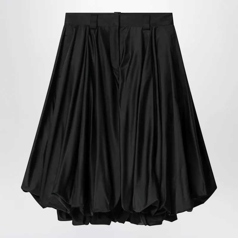 Black Balloon Skirt In Silk Blend made by Balenciaga
