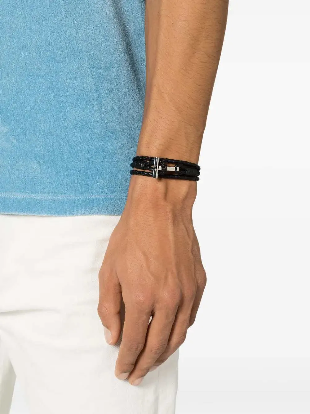 Braided Leather Bracelet sold by Wanan Luxury product image thumbnail 3