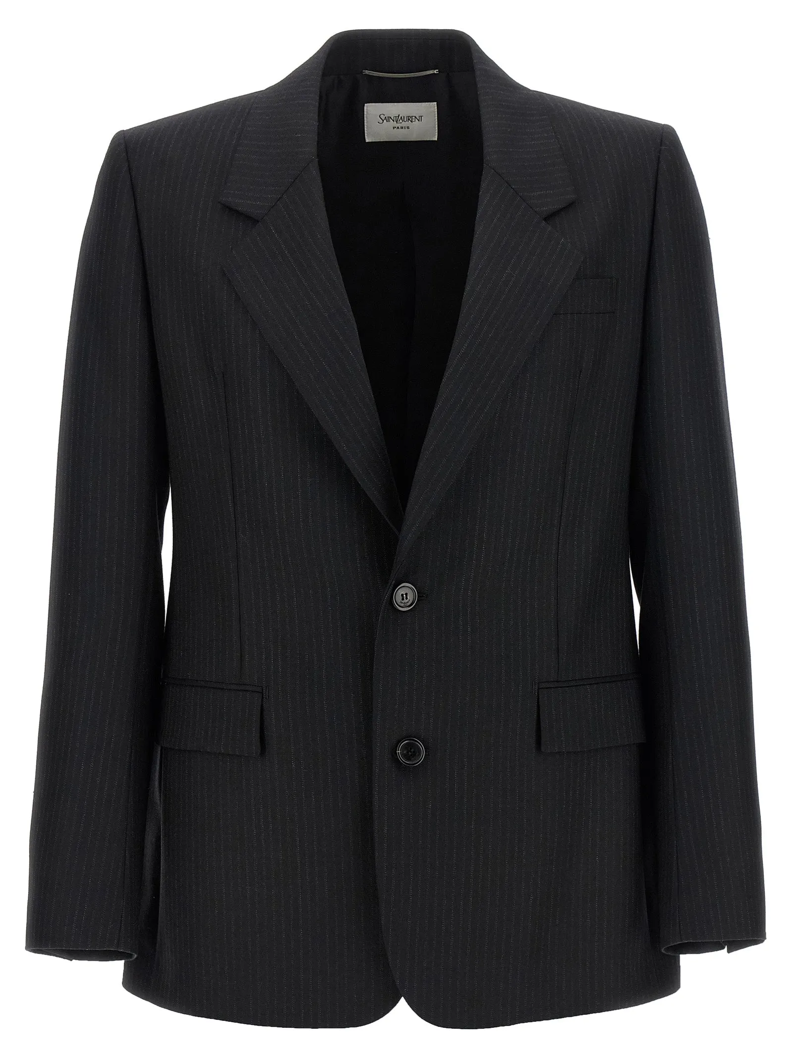 Pinstripe Blazer Black sold by Wanan Luxury