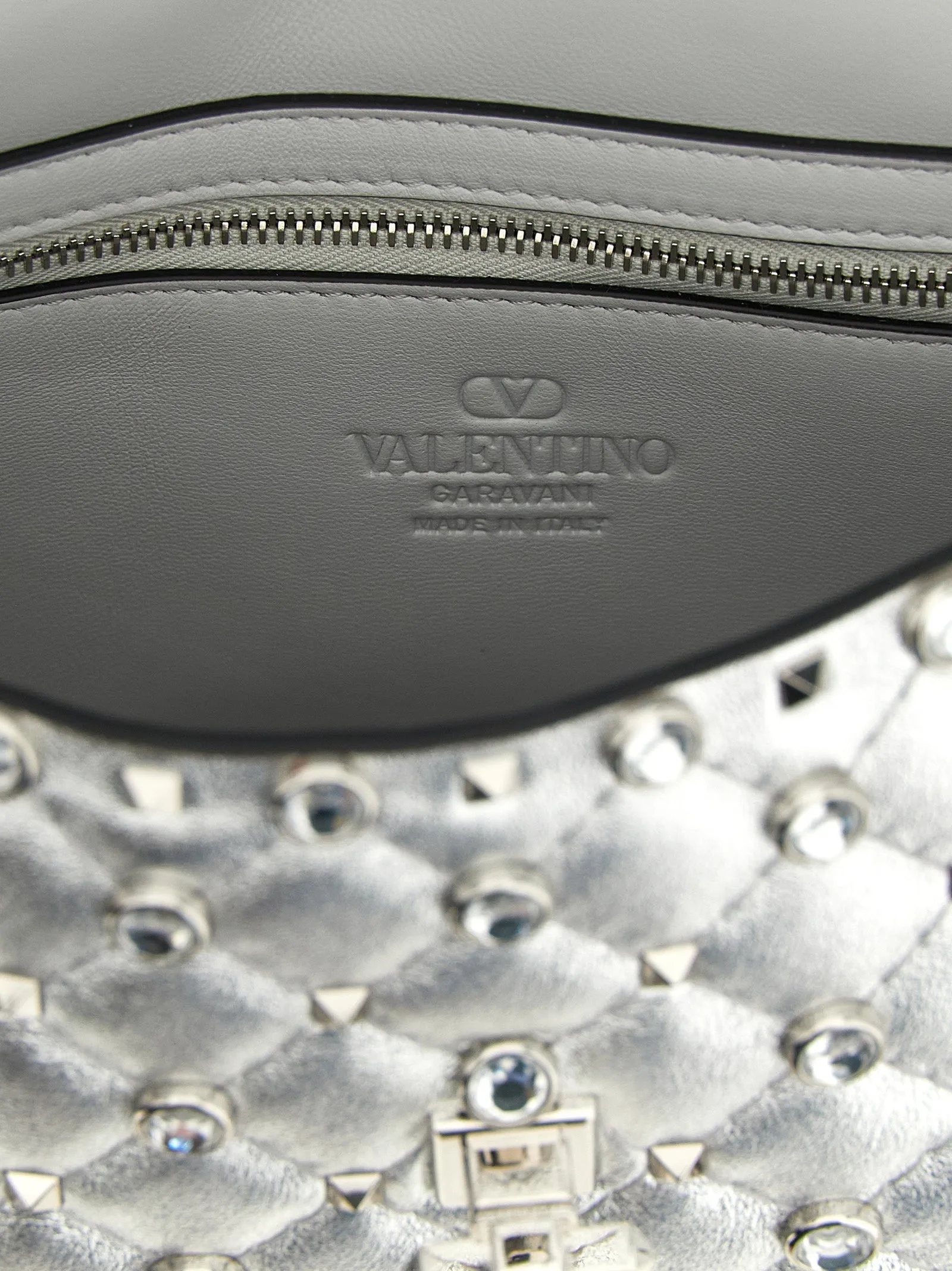 Rockstud Spike Shoulder Bags Silver sold by Wanan Luxury product image thumbnail 4