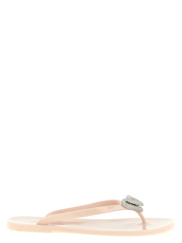 Double Heart Sandals Pink made by MACH & MACH