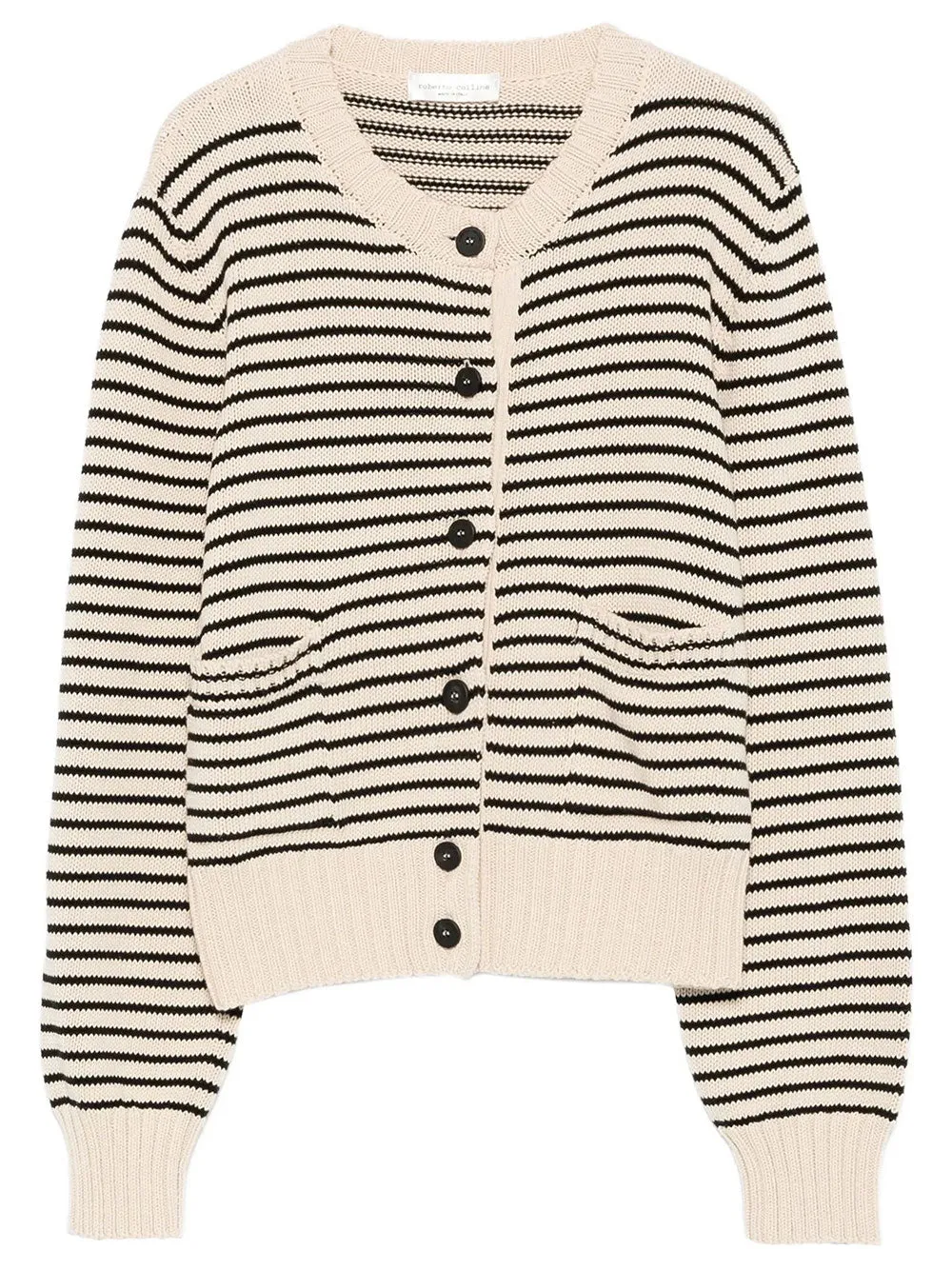 Striped Cotton Cardigan sold by Wanan Luxury
