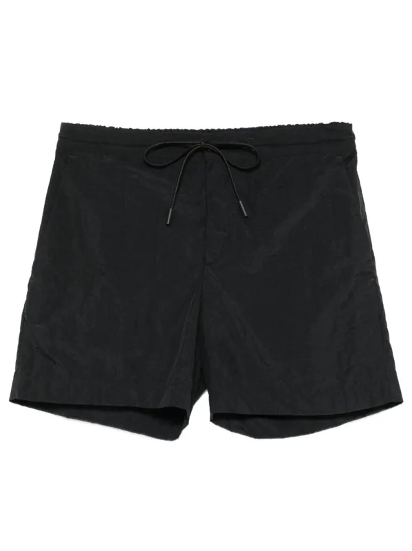 Crinkled Effect Drawstring Nylon Shorts made by Wanan Luxury