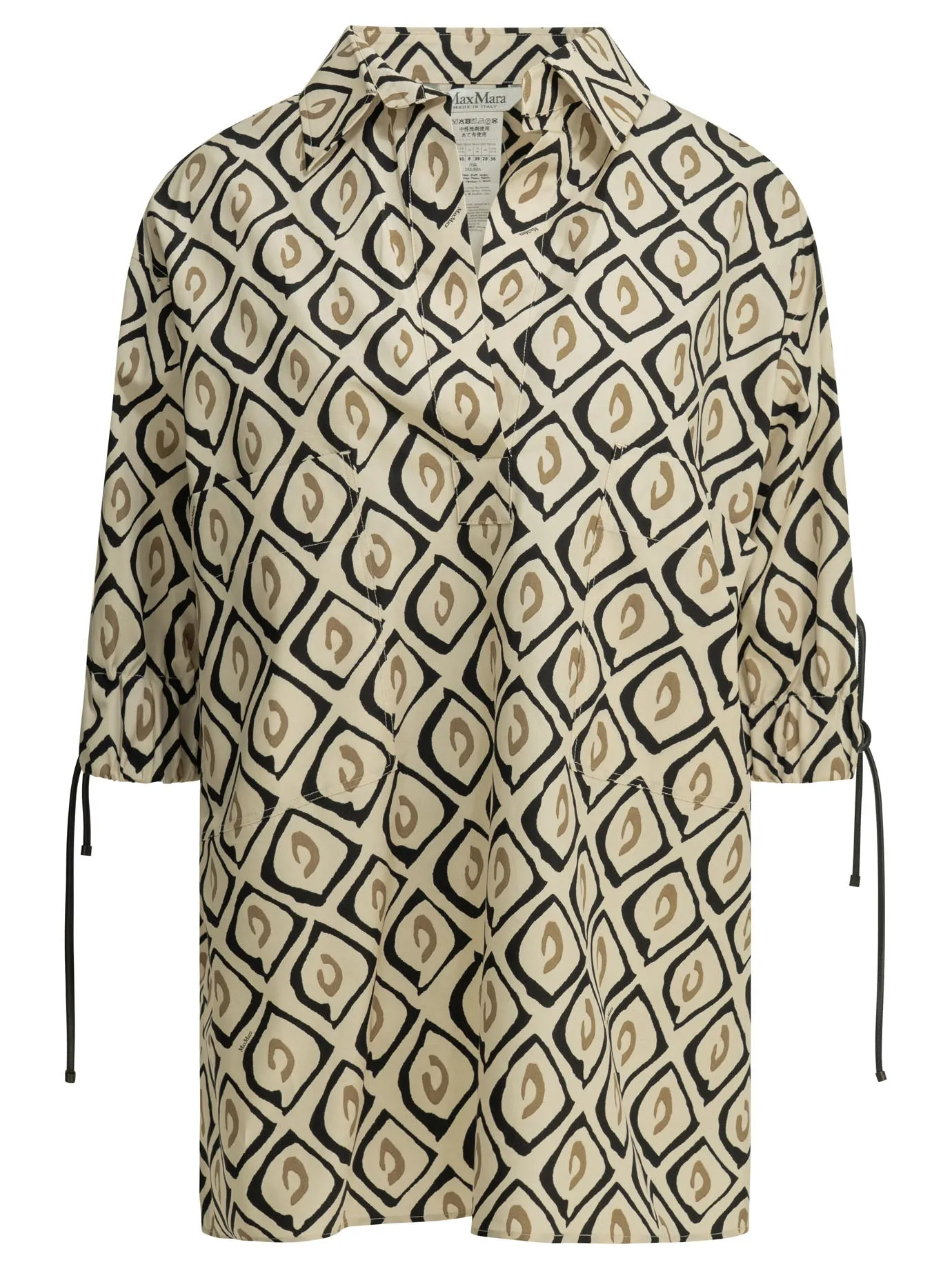 Casual Printed Cotton Shirt Shirts Beige sold by Wanan Luxury