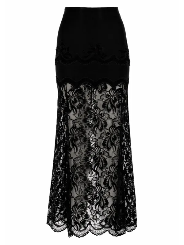 Gonna Midi In Pizzo made by Rabanne