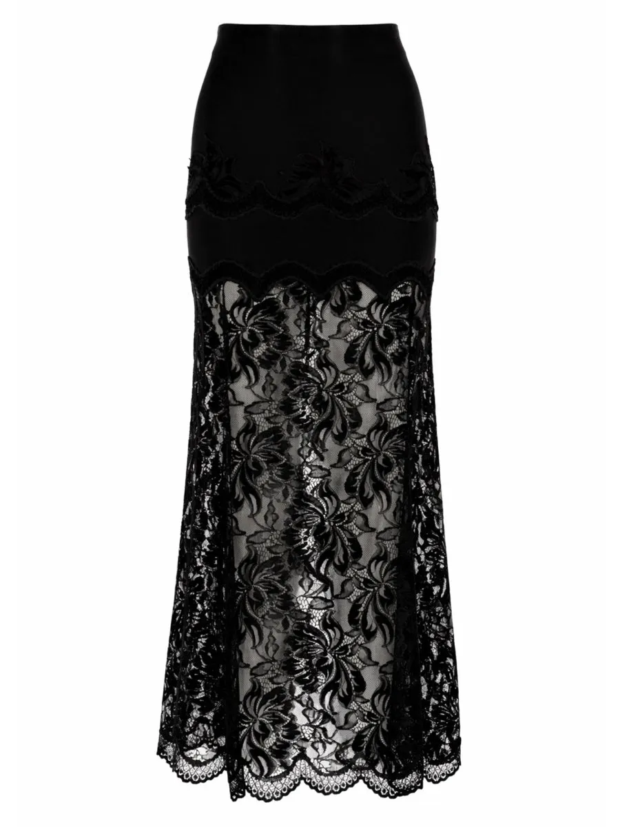 Gonna Midi In Pizzo sold by Wanan Luxury