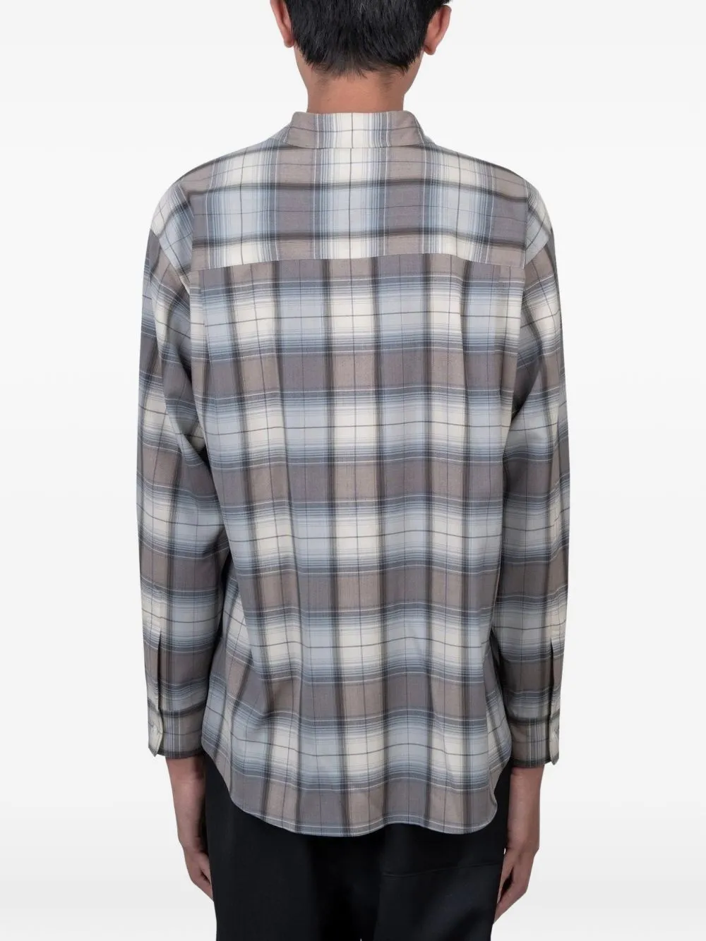 Wool Checked Shirt sold by Wanan Luxury product image thumbnail 4