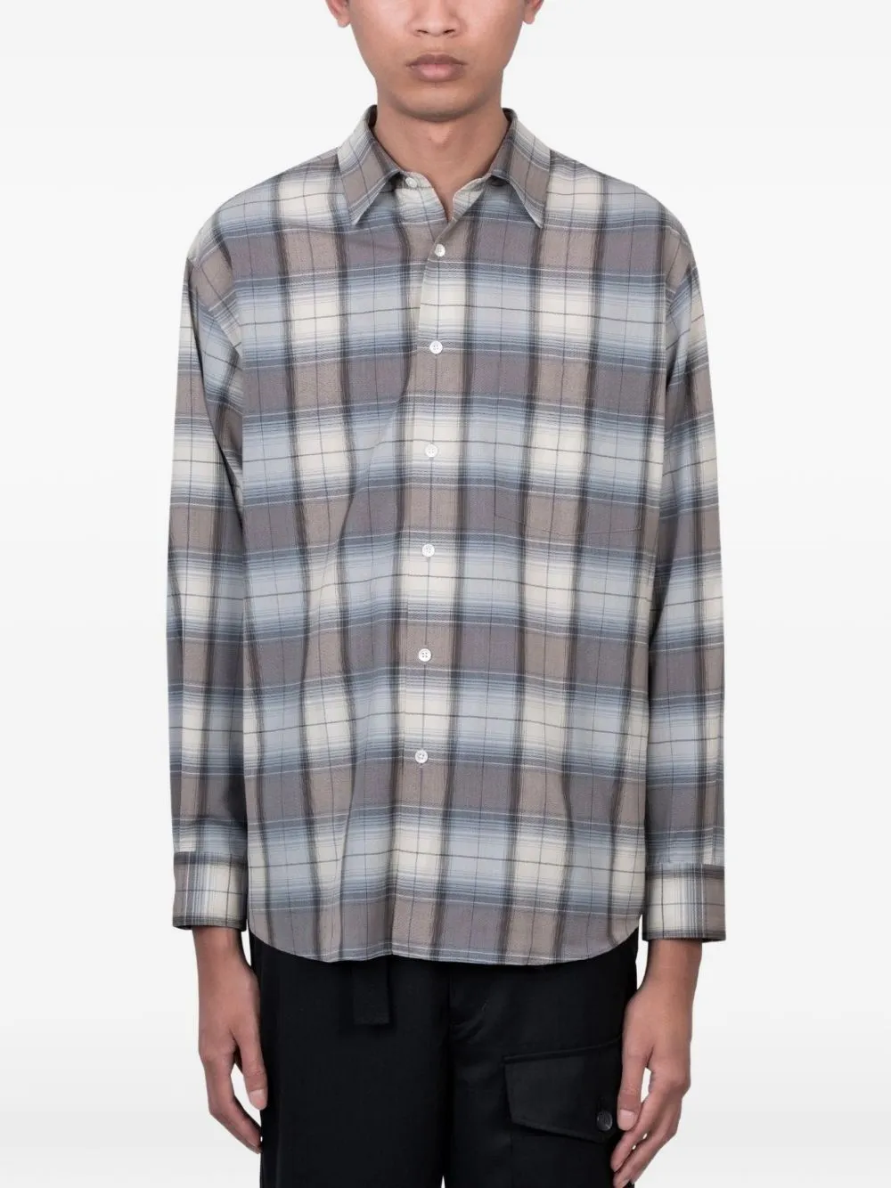 Wool Checked Shirt sold by Wanan Luxury