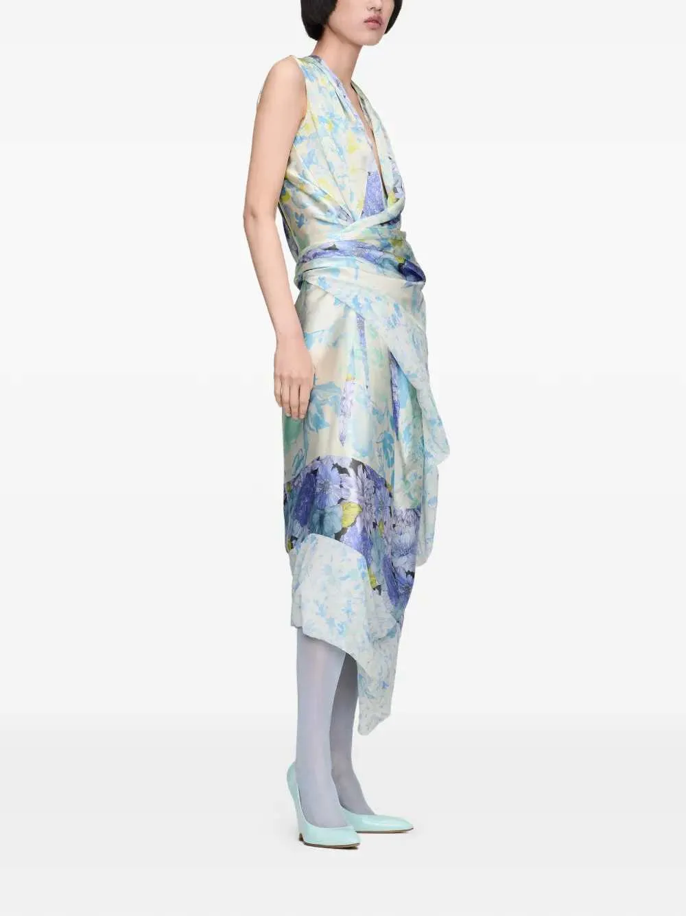 Floral Midi Dress sold by Wanan Luxury product image thumbnail 3