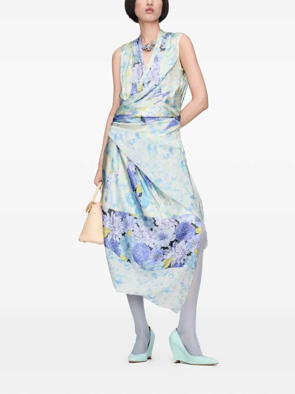 Floral Midi Dress sold by Wanan Luxury product image thumbnail 2