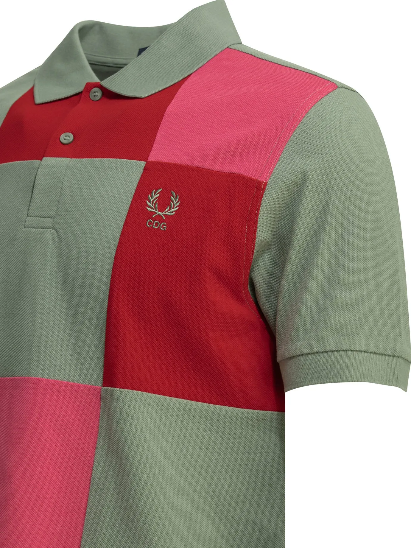 Comme Des GarçOns Shirt X Fred Perry Button-Down Polo Shirt Polo Shirts Multicolor sold by Wanan Luxury product image thumbnail 4