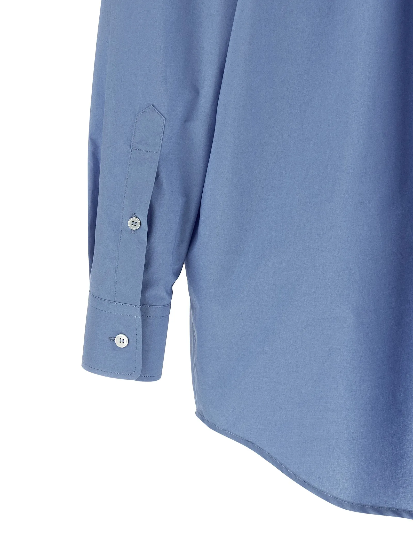 Tulle Insert Shirt Shirt And Blouse Light Blue sold by Wanan Luxury product image thumbnail 4