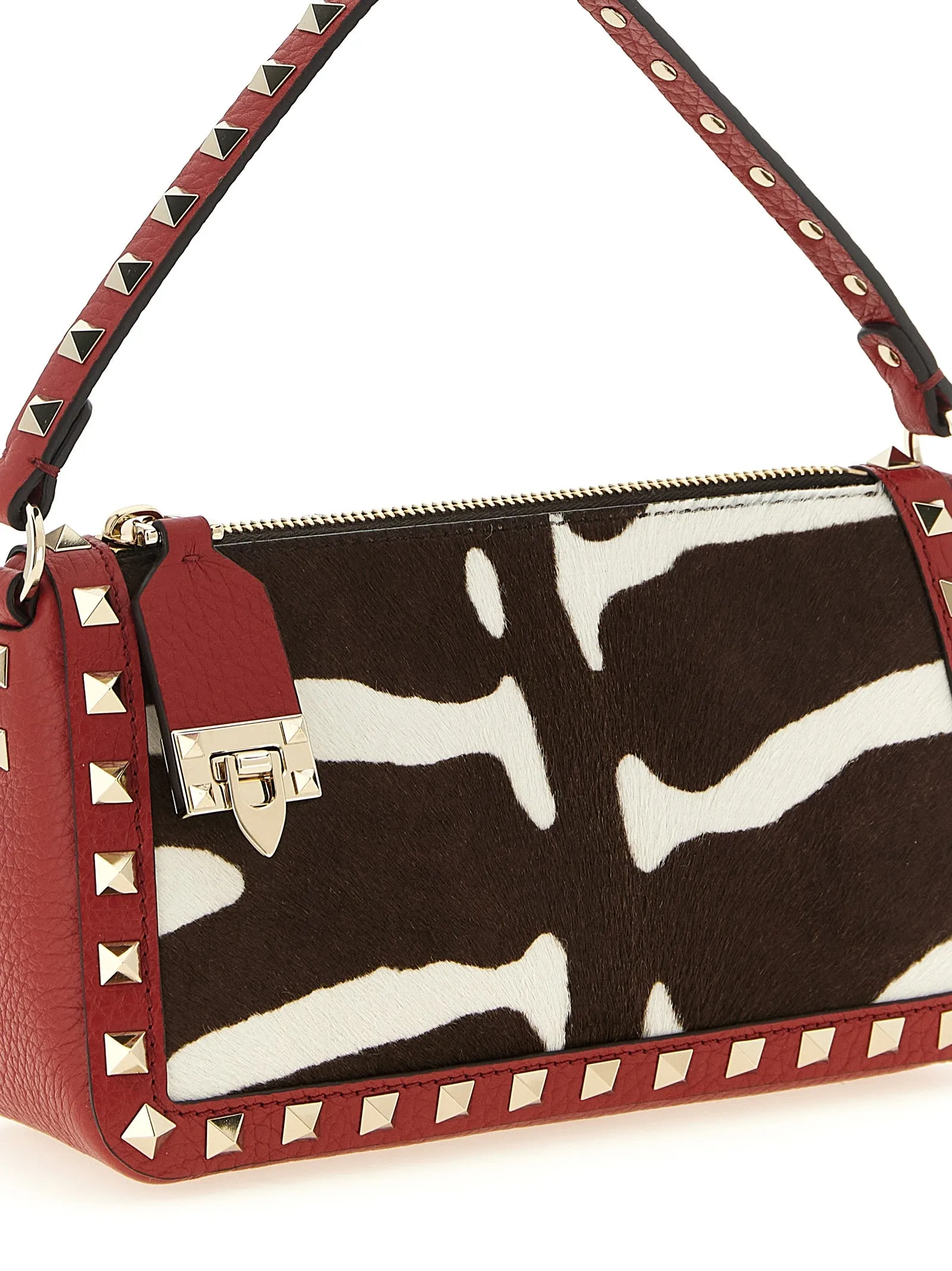 Rockstud Shoulder Bags Red sold by Wanan Luxury product image thumbnail 3