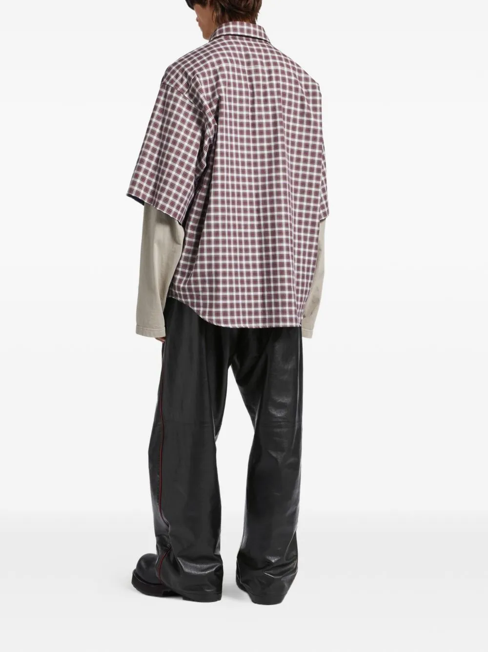 Checked Cotton Shirt sold by Wanan Luxury product image thumbnail 4