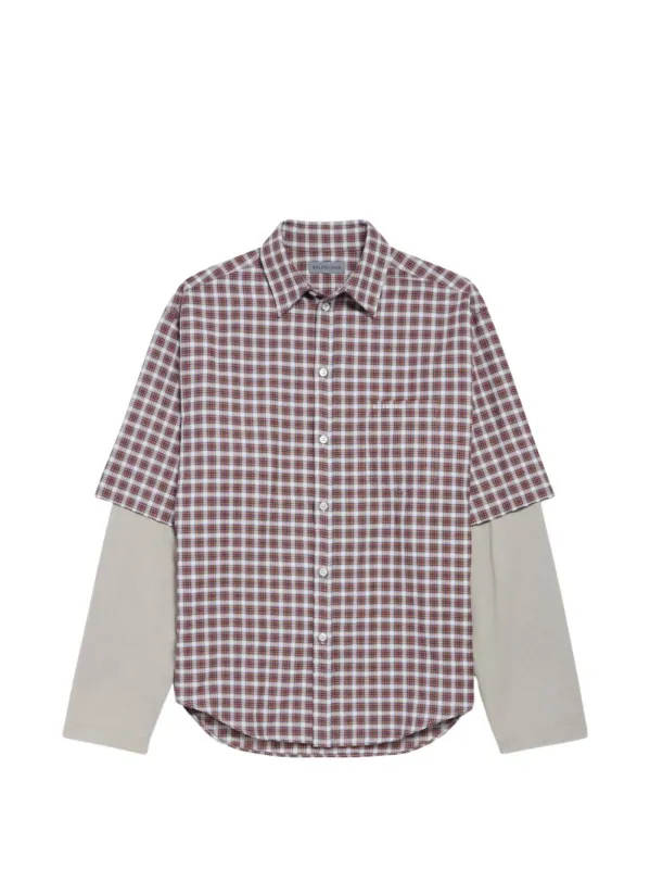 Checked Cotton Shirt made by Balenciaga