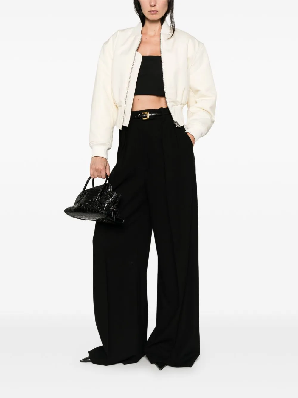 Cropped Bomber Jacket sold by Wanan Luxury product image thumbnail 5