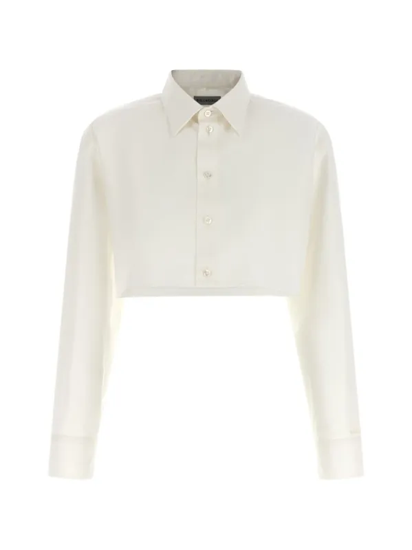 Cotton Cropped Shirt made by Balenciaga