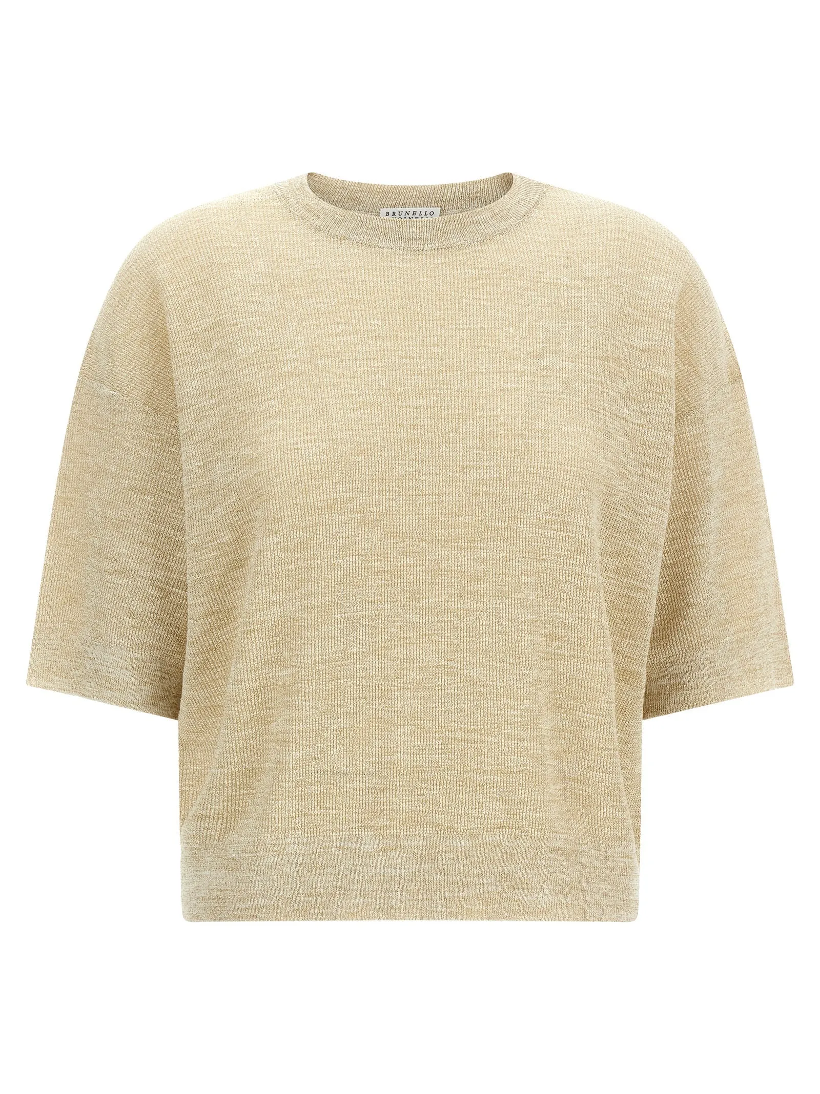 Linen T-Shirt Beige sold by Wanan Luxury