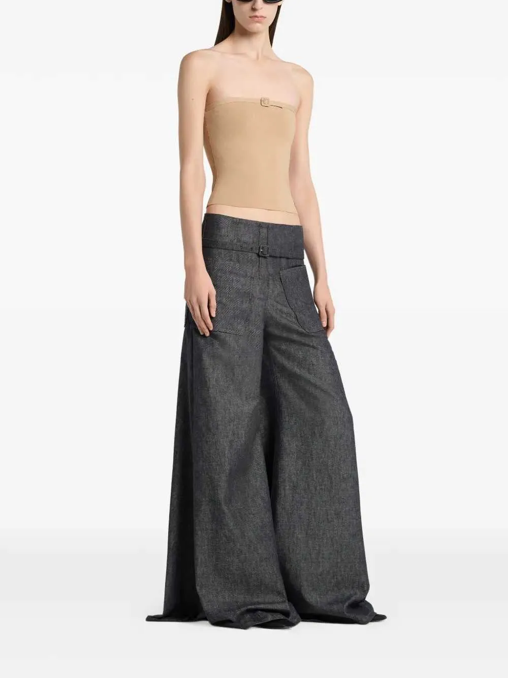 Palazzo Pants With Belt sold by Wanan Luxury product image thumbnail 2