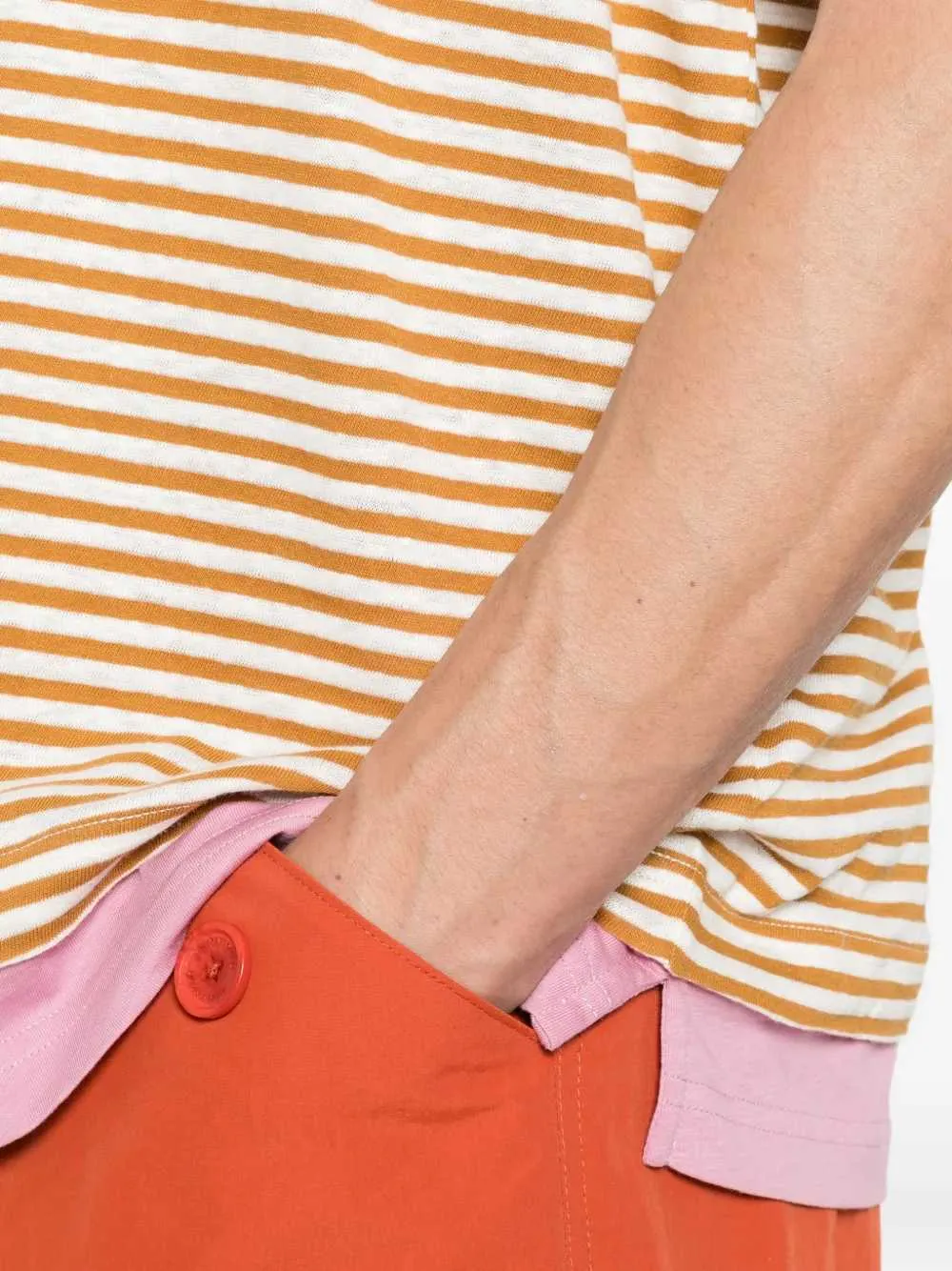 Striped T-Shirt With Floral Print sold by Wanan Luxury product image thumbnail 5