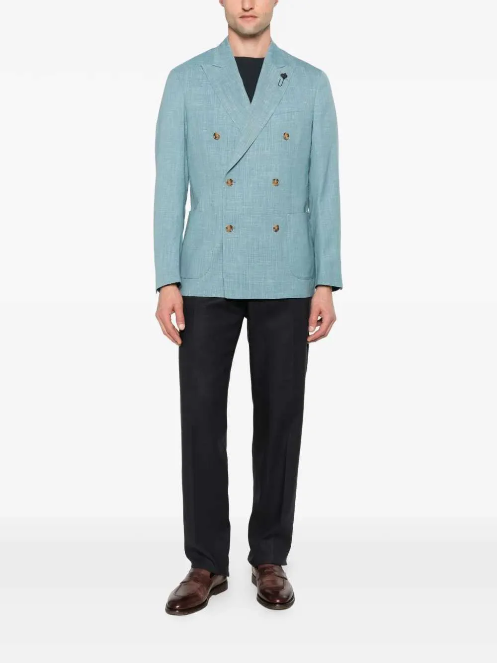 Double-Breasted Wool Blazer sold by Wanan Luxury product image thumbnail 2