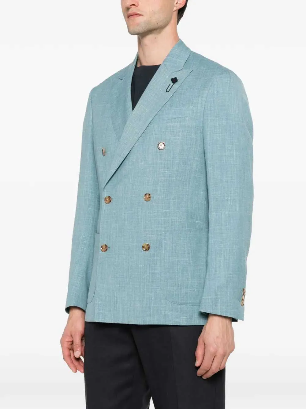 Double-Breasted Wool Blazer sold by Wanan Luxury product image thumbnail 3