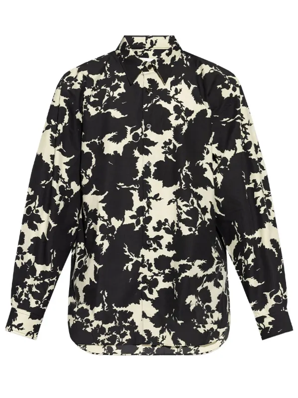 Croom Patterned Cotton Shirt made by Dries Van Noten