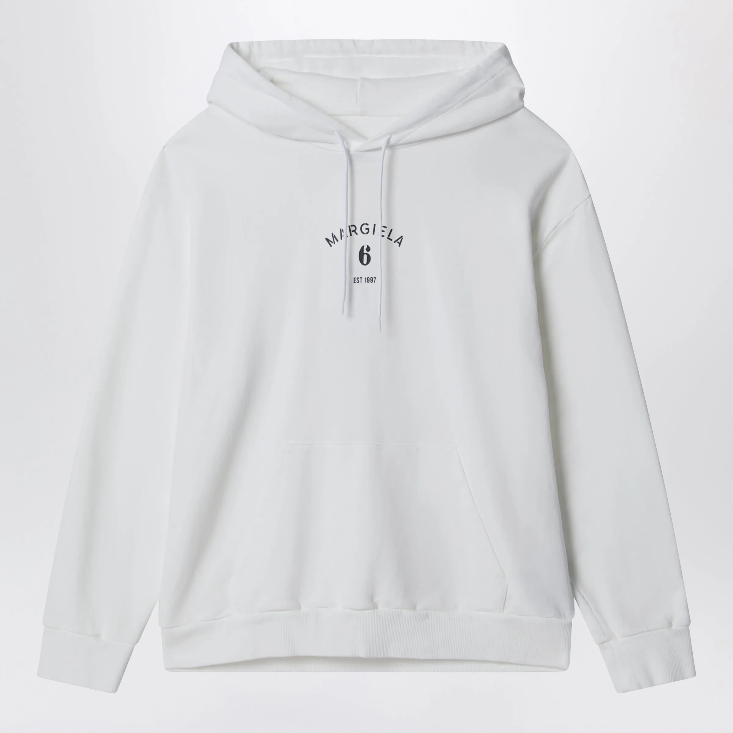 White Cotton Hoodie sold by Wanan Luxury