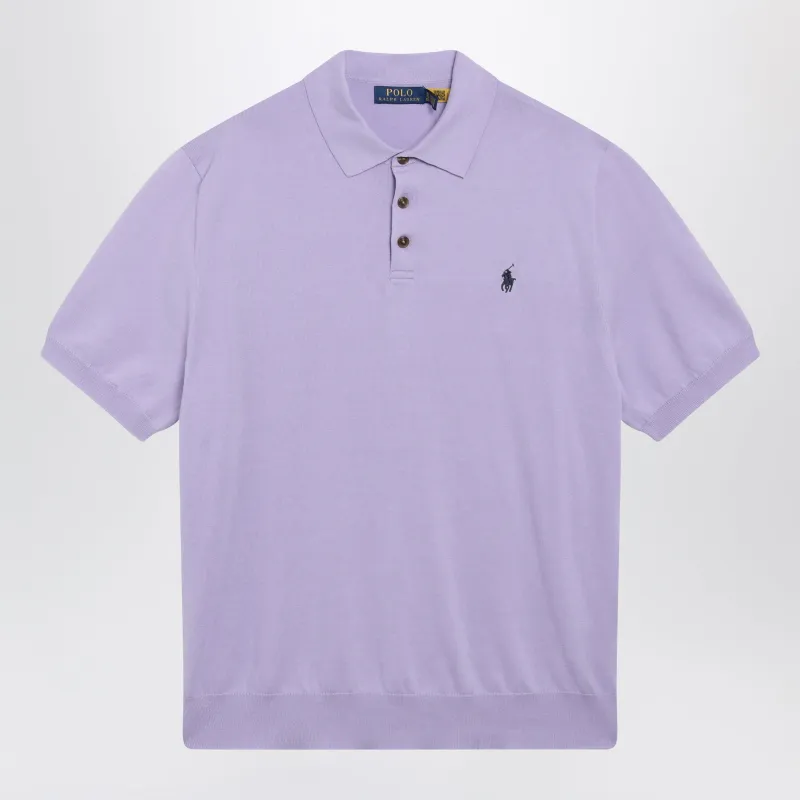 Lilac Cotton Polo Shirt made by Polo by Ralph Lauren