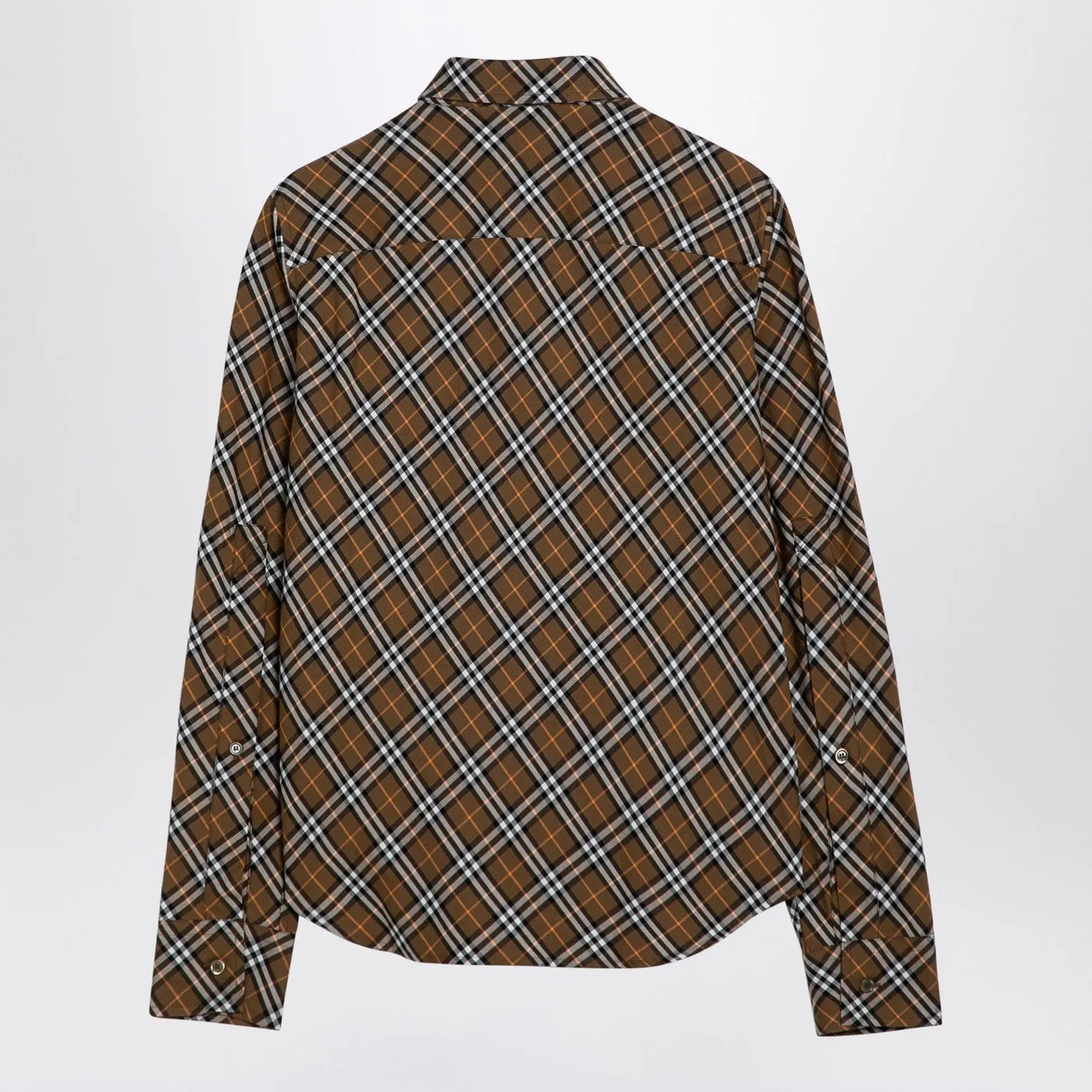 Oxid-Coloured Check Cotton Shirt sold by Wanan Luxury product image thumbnail 2
