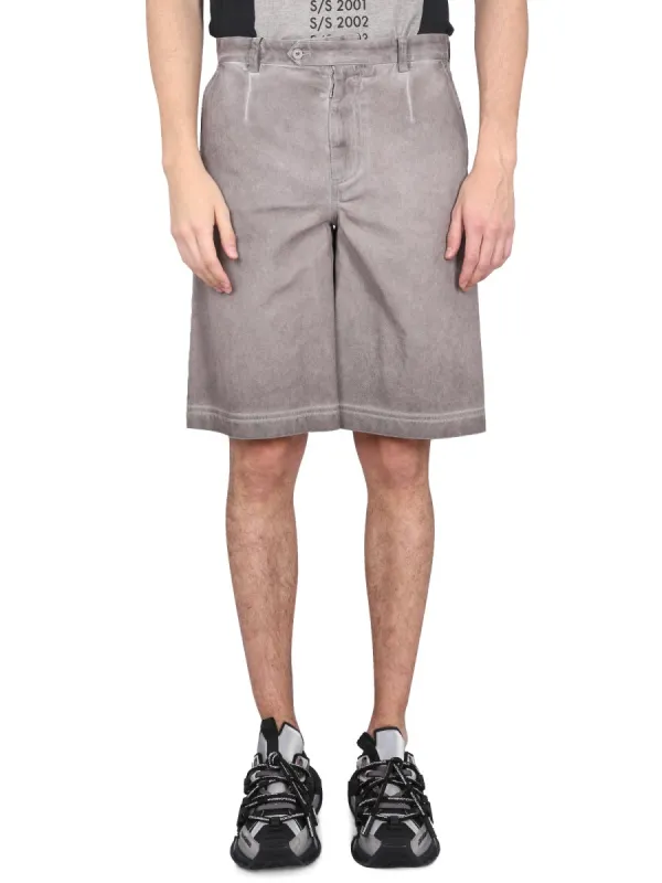 Bermuda Shorts With Logo Plaque made by Dolce & Gabanna
