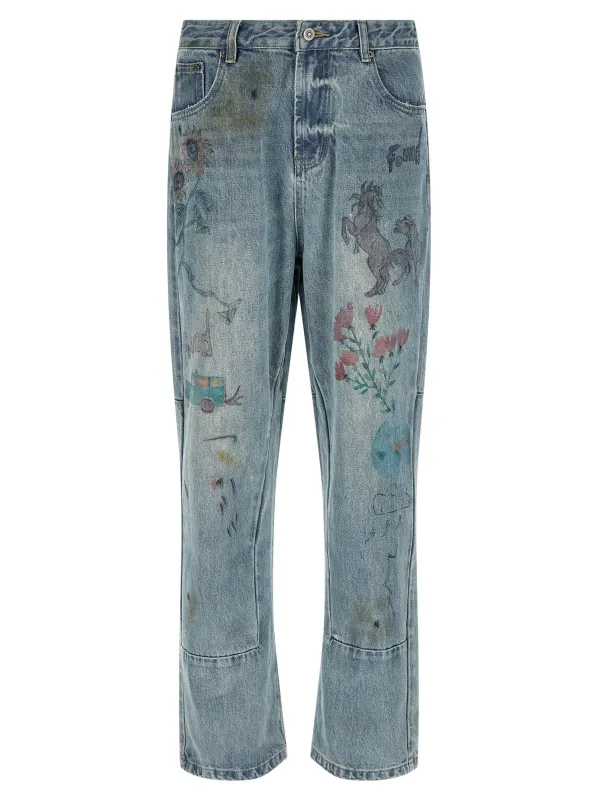 Hand Art Jeans Blue made by Found