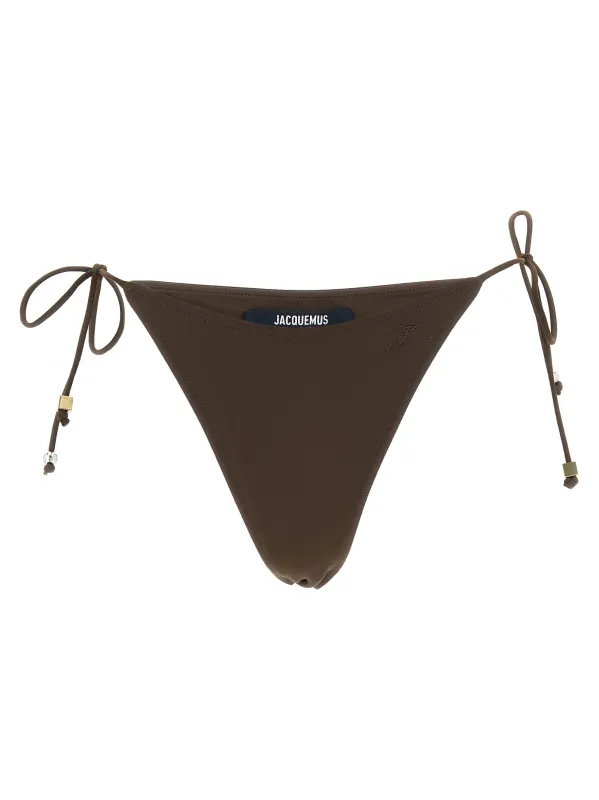 Le Bas De Plage Triangle Beachwear Brown made by Jacquemus