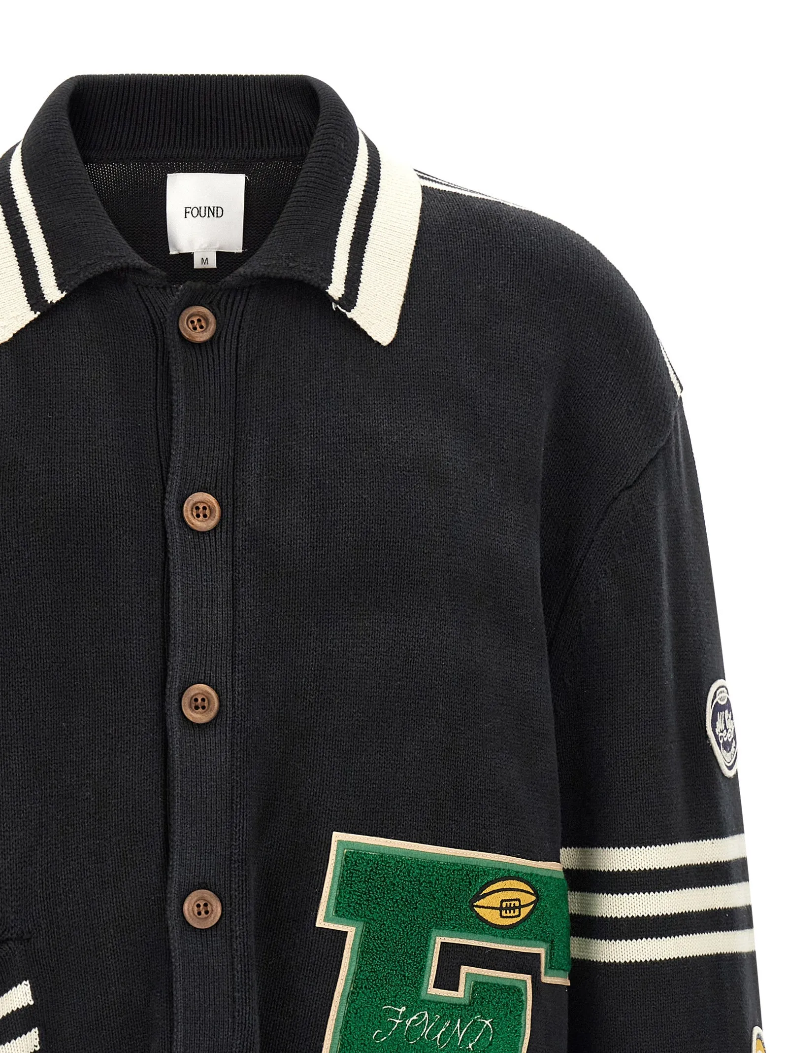 Fin Varsity Sweaters And Cardigans Black sold by Wanan Luxury product image thumbnail 3