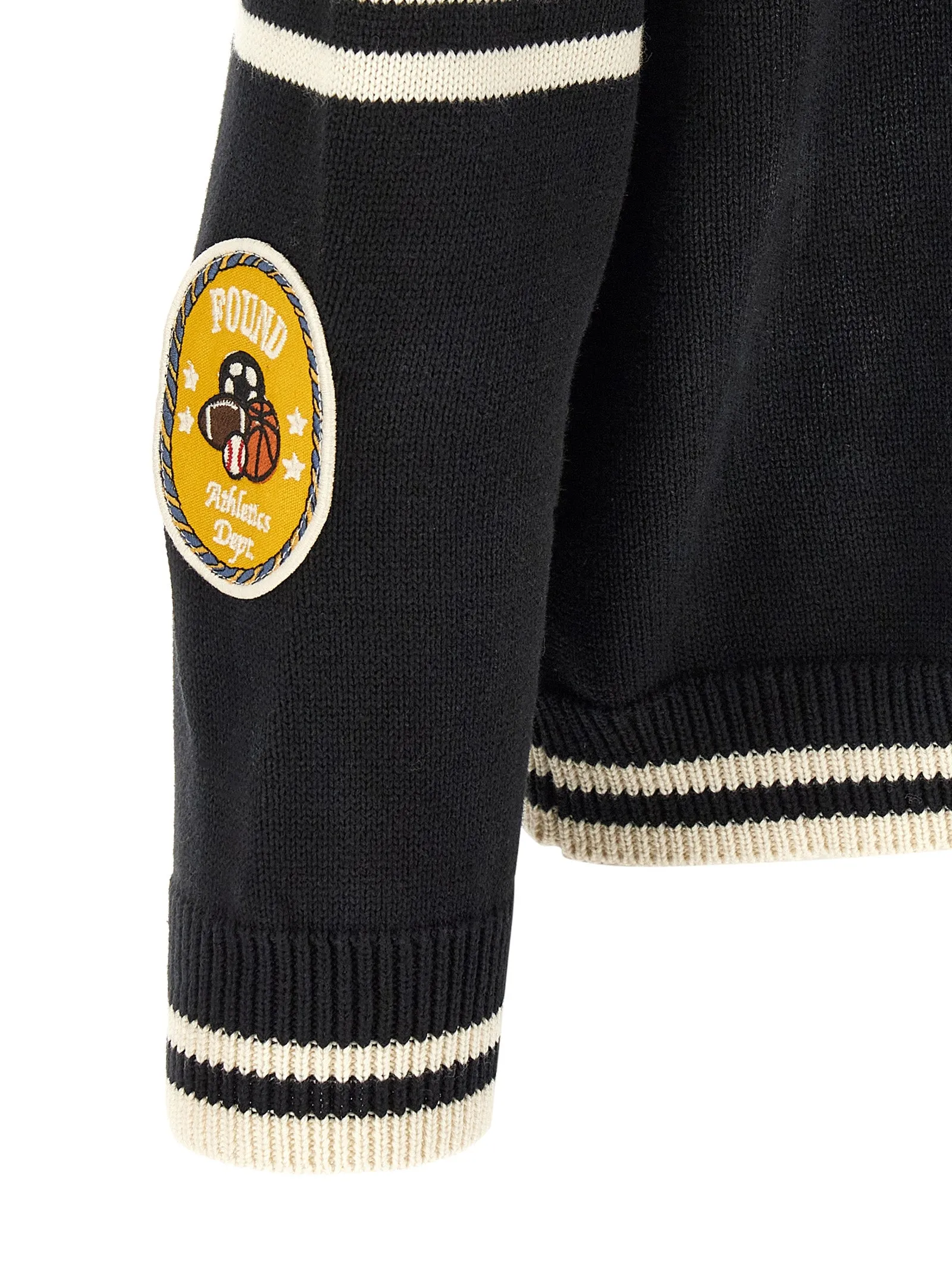 Fin Varsity Sweaters And Cardigans Black sold by Wanan Luxury product image thumbnail 4