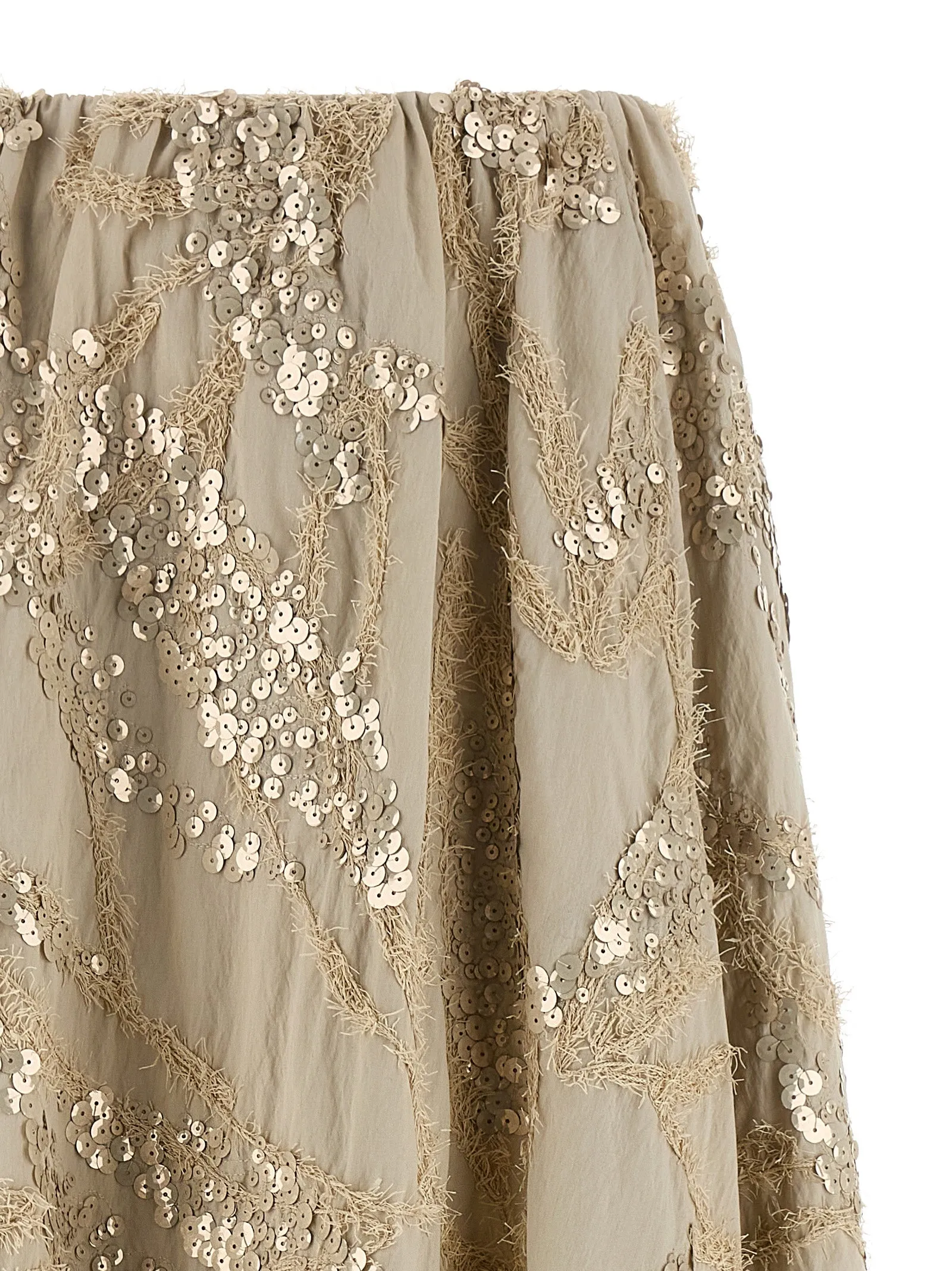 Dazzling Seabed Embroidery Skirts Beige sold by Wanan Luxury product image thumbnail 3