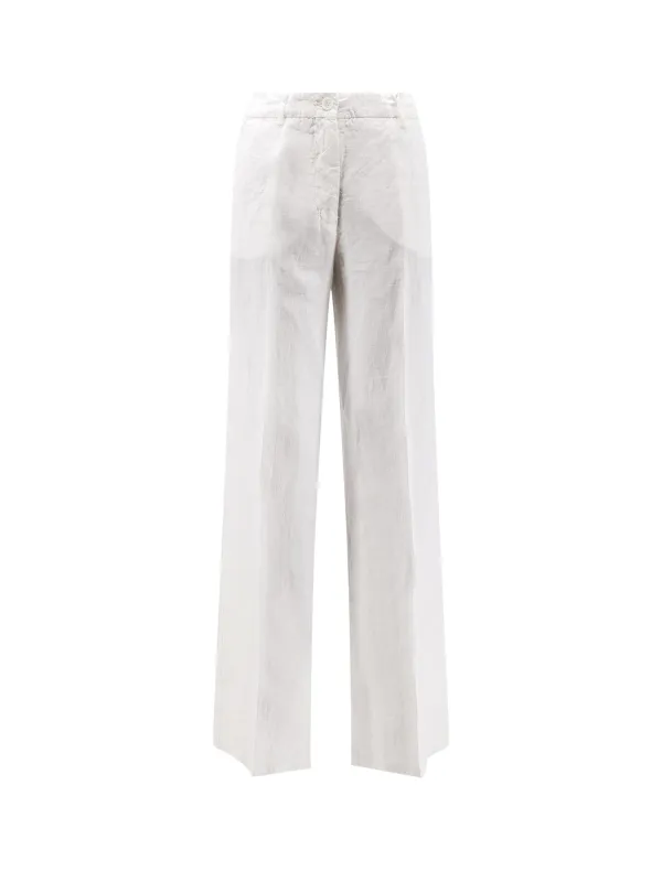 "Vissuto" Linen Trousers made by Aspesi