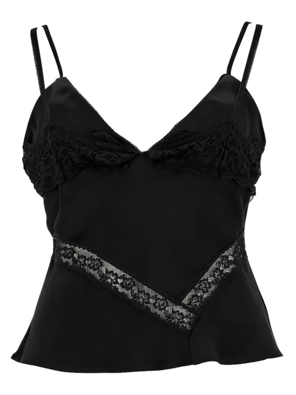Top Con Dettagli In Pizzo made by MSGM