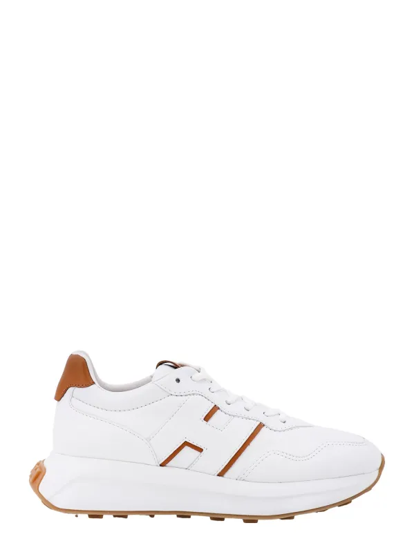 Leather Sneakers With Logo On The Side made by Hogan