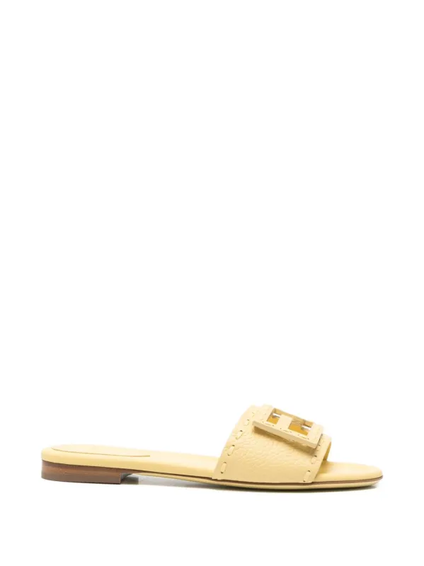 Baguette Leather Slides made by Fendi