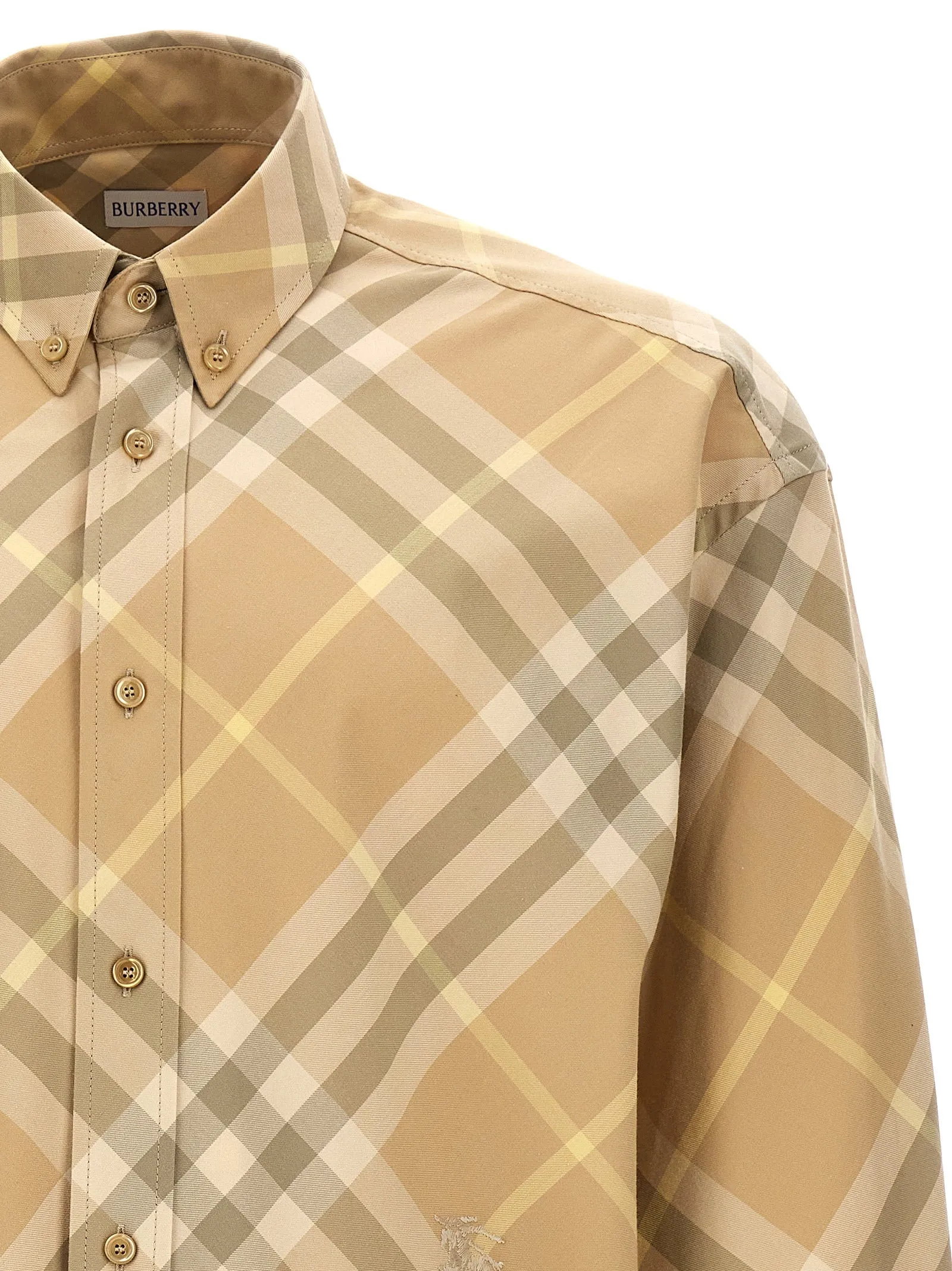 Check Shirt Shirt And Blouse Beige sold by Wanan Luxury product image thumbnail 3
